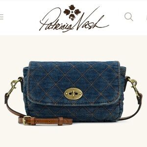 BRAND NEW - Patricia Nash Bonny Crossbody in Dark Denim